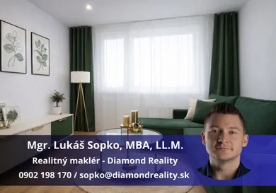 Mieszkania na sprzedaż, 2-pokojowe, Košice-Juh · €188 000