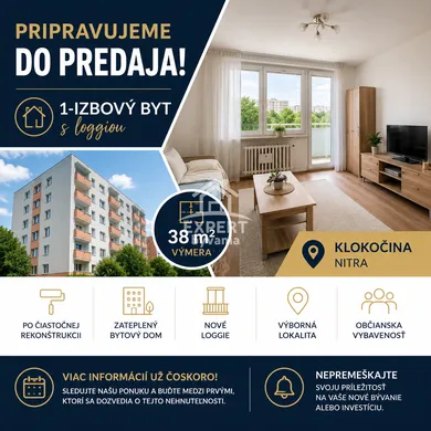 Byty na predaj 1-izbový, Nitra · €115 000
