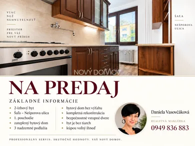 Eladó lakások, 2-szobás, Šaľa · €124 000