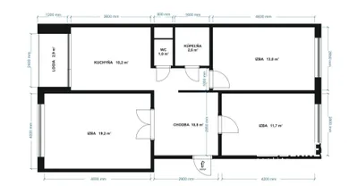 Na predaj 3-izbový byt, 71 m², Prievidza, A. Žarnova