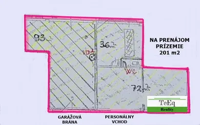 Na prenájom komerčné, 201 m², Banská Bystrica, Zvolenská cesta