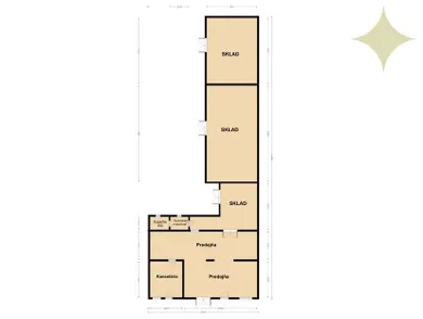 Na predaj komerčné, 892 m², Oslany, SNP