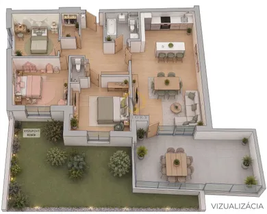 Na predaj 4-izbový byt, 90 m², Hriňová, Školská