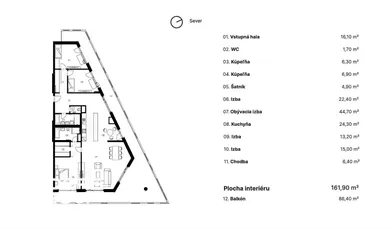 Na predaj 4-izbový byt, 252 m², Bratislava-Ružinov, Plynárenská