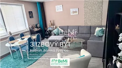 Квартири в оренду, 3-кімнатні, Banská Bystrica · €1 000