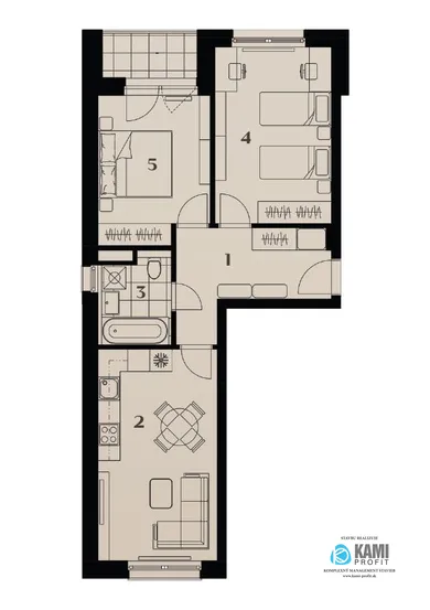 Na predaj 3-izbový byt, 60 m², Nitra, Jurkovičova