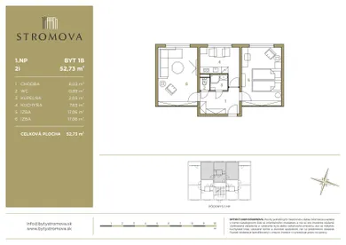 Na predaj 2-izbový byt, 54 m², Košice-Staré Mesto, Stromová