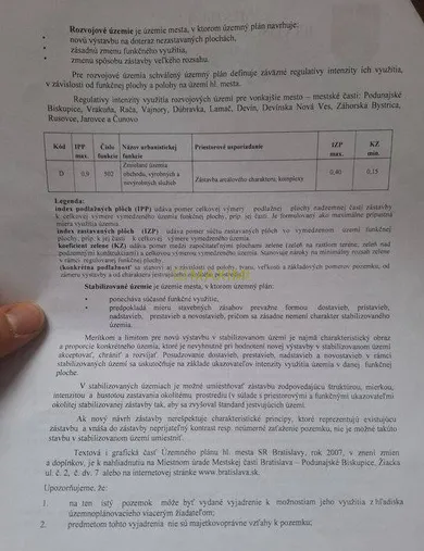 Na predaj pozemok, Bratislava-Vrakuňa