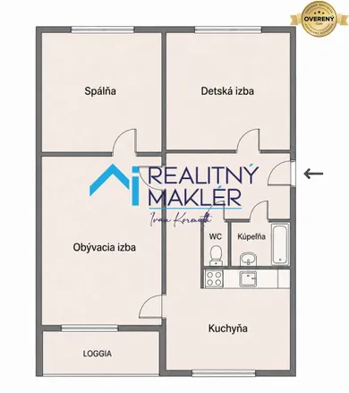Na predaj 3-izbový byt, 66 m², Bratislava-Podunajské Biskupice
