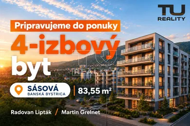 Eladó lakások, 4-szobás, Banská Bystrica · €209 000