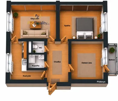 Eladó lakások, 3-szobás, Komárno · €105 000