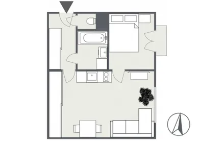 Na predaj 1-izbový byt, 39 m², Bratislava-Ružinov, Exnárova