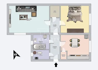 Na predaj 2-izbový dom, 77 m², Senec