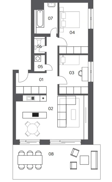 Na predaj 3-izbový byt, 79 m², Banská Bystrica, Muškátová ulica