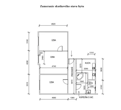 Na predaj 3-izbový byt, 77 m², Košice-Staré Mesto, Svätoplukova