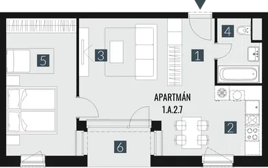 Na predaj 2-izbový byt, 55 m², Gerlachov, Družstevná