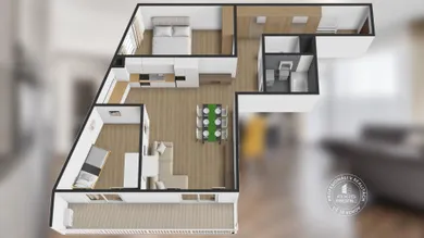 Na prenájom 3-izbový byt, 87 m², Bratislava-Petržalka, Rusovská cesta