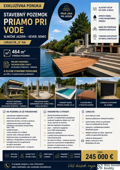 Działki na sprzedaż, Senec · €245 000