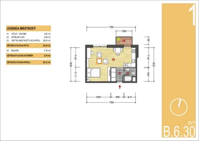 Na predaj 1-izbový byt, 35 m², Košice-Západ, Byty Medická