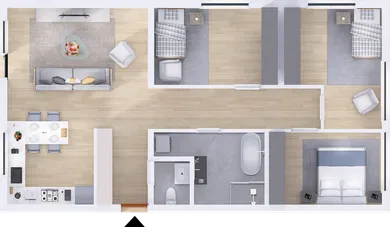 Na predaj 4-izbový byt, 80 m², Stupava, Pod Kopcami