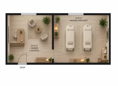 Na prenájom komerčné, 17 m², Šurany, Námestie