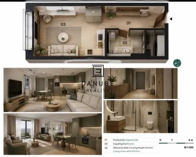 Na predaj 1-izbový byt, 31 m², Bratislava-Ružinov, Prístavná