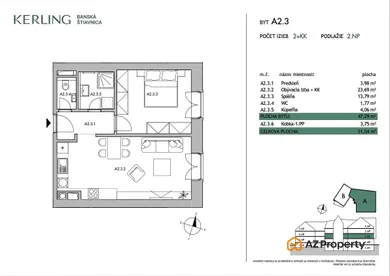 Na predaj 2-izbový byt, 51 m², Banská Štiavnica, Dolná
