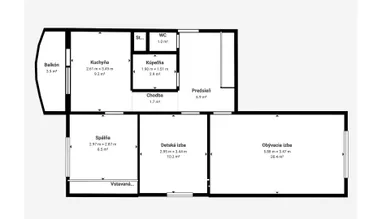 Na predaj 3-izbový byt, 68 m², Dunajská Streda, Nová Ves