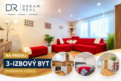 Mieszkania na sprzedaż, 3-pokojowe, Košice-Západ · €240 000