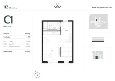 Na predaj byt v Slovenský Grob · €162 000 · Novostavba