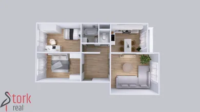 Na predaj 3-izbový byt, 69 m², Považská Bystrica, Rozkvet