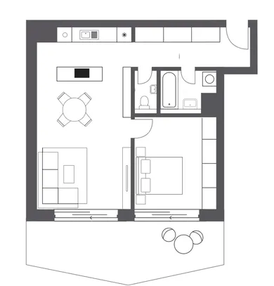 Na predaj 2-izbový byt, 59 m², Banská Bystrica, Muškátová ulica