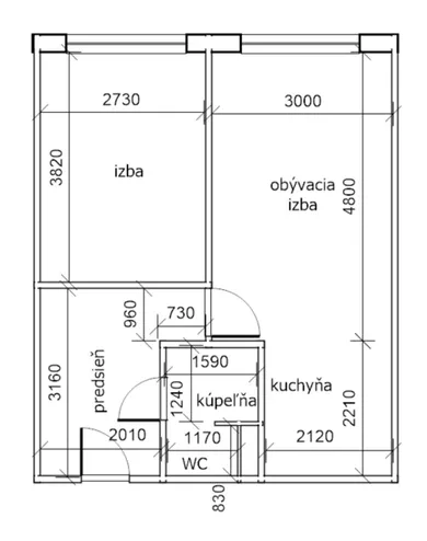 Byty na predaj 2-izbový, Košice-Západ · €154 900