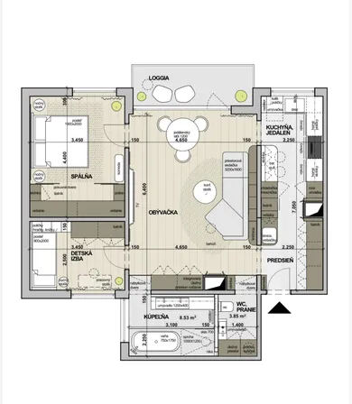 Na predaj 3-izbový byt, 80 m², Trenčín