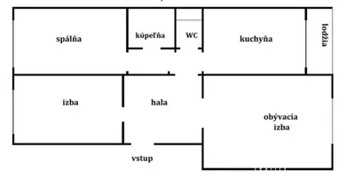 Na predaj 3-izbový byt, 69 m², Prievidza, Na Karasiny