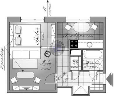 Eladó lakások, 1-szobás, Bratislava-Podunajské Biskupice · €149 000