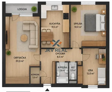 Apartments for sale, 3-room in Spišská Nová Ves · €145,000