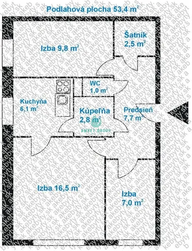 Byty na predaj 3-izbový, Košice-Západ · €217 000