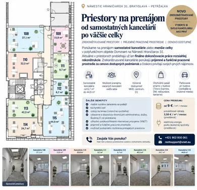 Kiadó kereskedelmi ingatlanok, Bratislava-Petržalka · €9