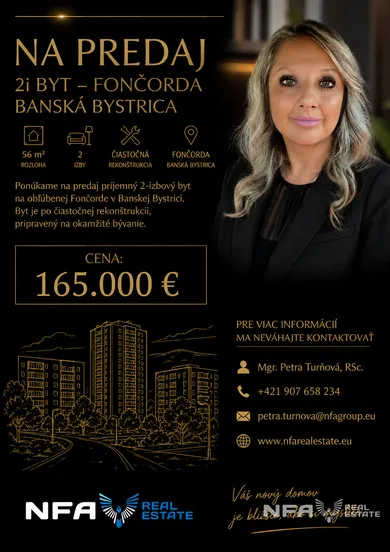 Mieszkania na sprzedaż, 2-pokojowe, Banská Bystrica · €165 000