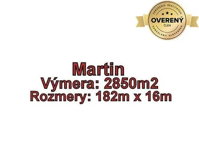 Na predaj pozemok v Martin · €185 250 · Pôvodný stav