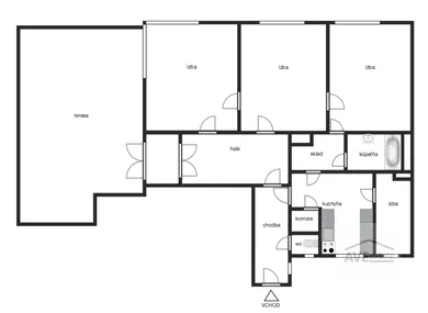 Na predaj 4-izbový byt, 102 m², Bratislava-Staré Mesto