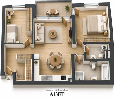 Byty na predaj 3-izbový, Bratislava-Rača · €391 074