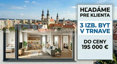 Mieszkania na wynajem, 3-pokojowe, Trnava · €195 000