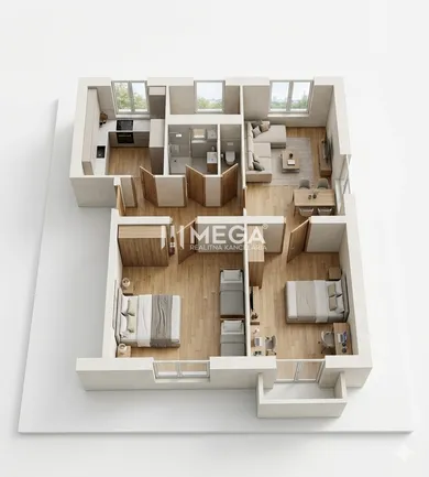 Apartments for sale, 3-room in Humenné · €119,900