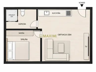 Na predaj 1-izbový byt, 30 m², Malacky, Stupavská