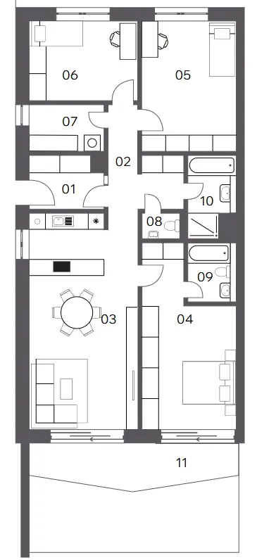 Na predaj 4-izbový byt, 111 m², Banská Bystrica, Muškátová ulica