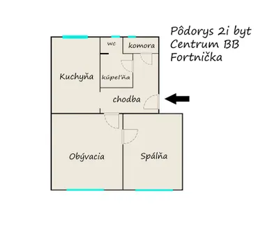 Na prenájom byt v Banská Bystrica · €600 · Čiastočná rekonštrukcia