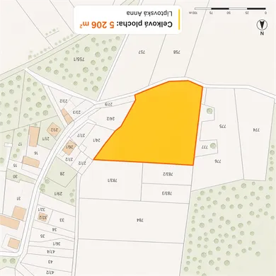 Na predaj pozemok, 206 m², Liptovská Anna