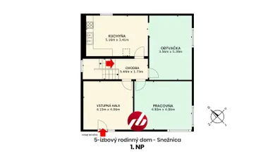 Na predaj dom, 268 m², Snežnica